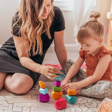 Ecotoys ColorIQ Bloques | Desarrolla Inteligencia y Equilibrio - Juguete Montessori para Niños